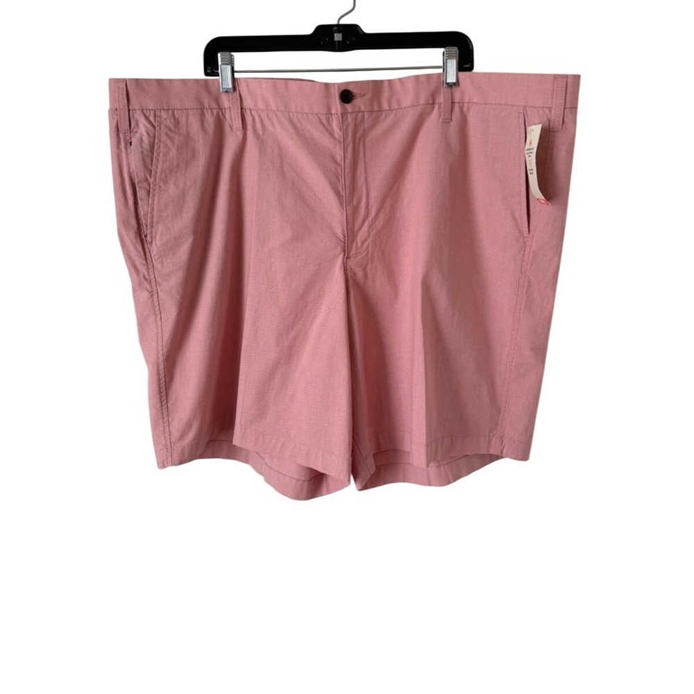 Dockers Men's Big & Tall Ultimate Shorts Supreme Flex Stretch Pink‎ Salmon Sz 48